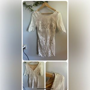 Lulus White Cocktail Dress Size Small